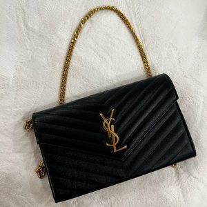 SOLD. SAINT LAURENT monogram medium envelope BAG YSL